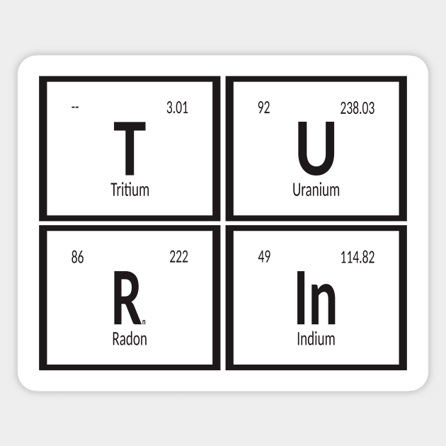 Turin Periodic Table Sticker by Maozva-DSGN